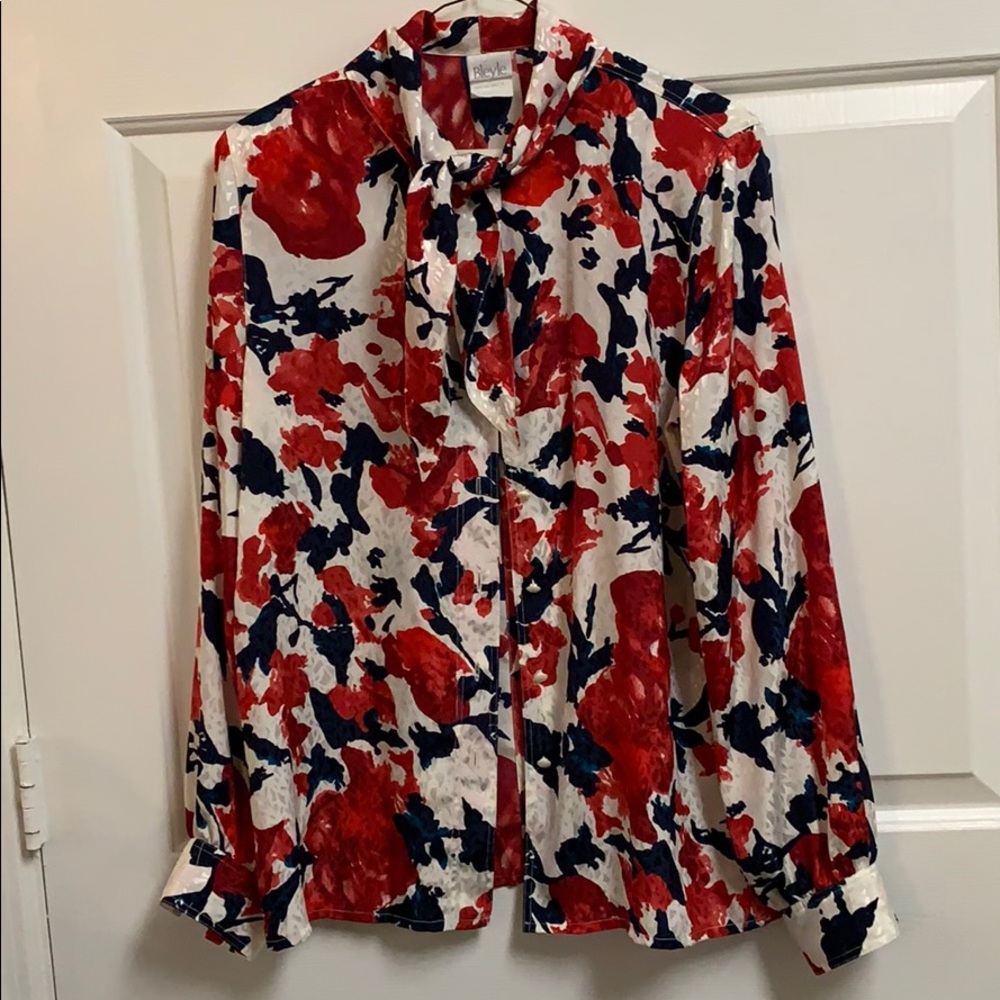 Bold colorful blouse
